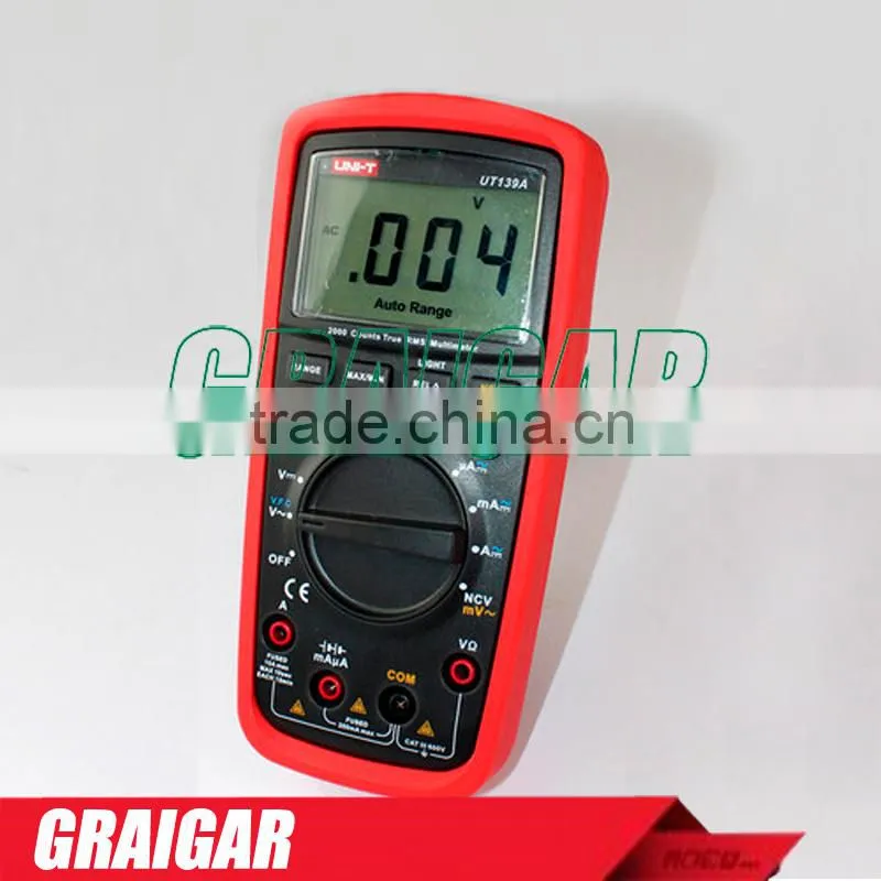True RMS Digital Multimeters UNI-T UT139A AC DC Voltage and Current Auto Range Handheld multimeter