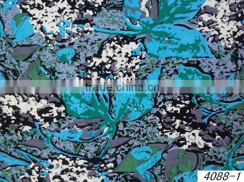100% printed viscose fabric