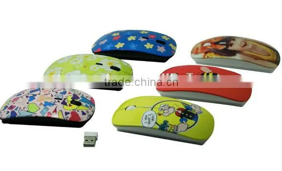 China supply hot selling best quality blank 3D sublimation wireless mouse