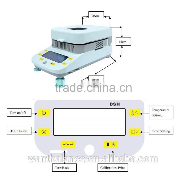 halogen digital moisture analyzer moisture meter