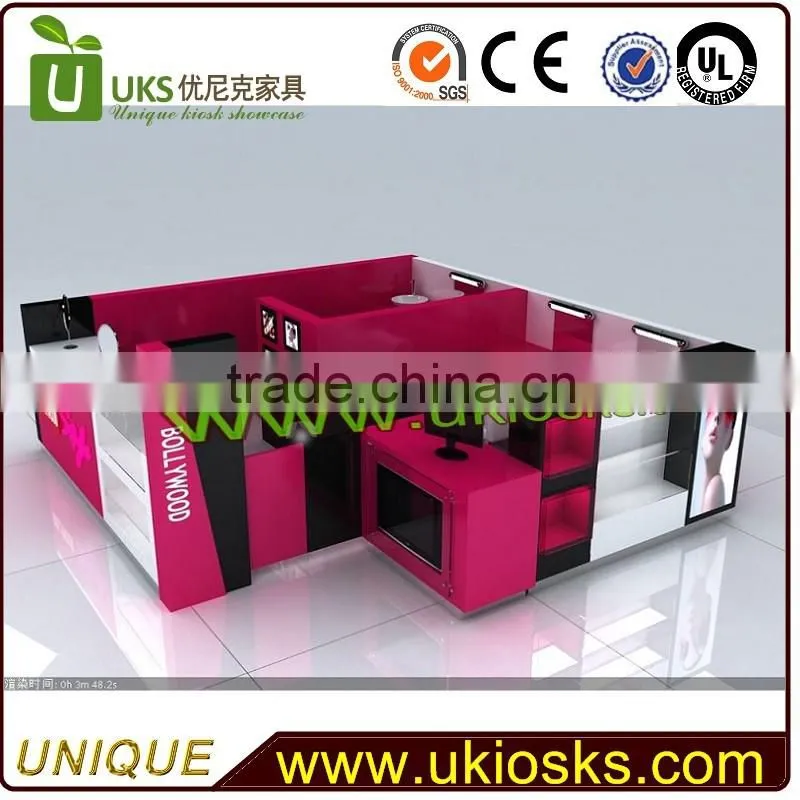 Eyebrow threading beauty bar kiosk design