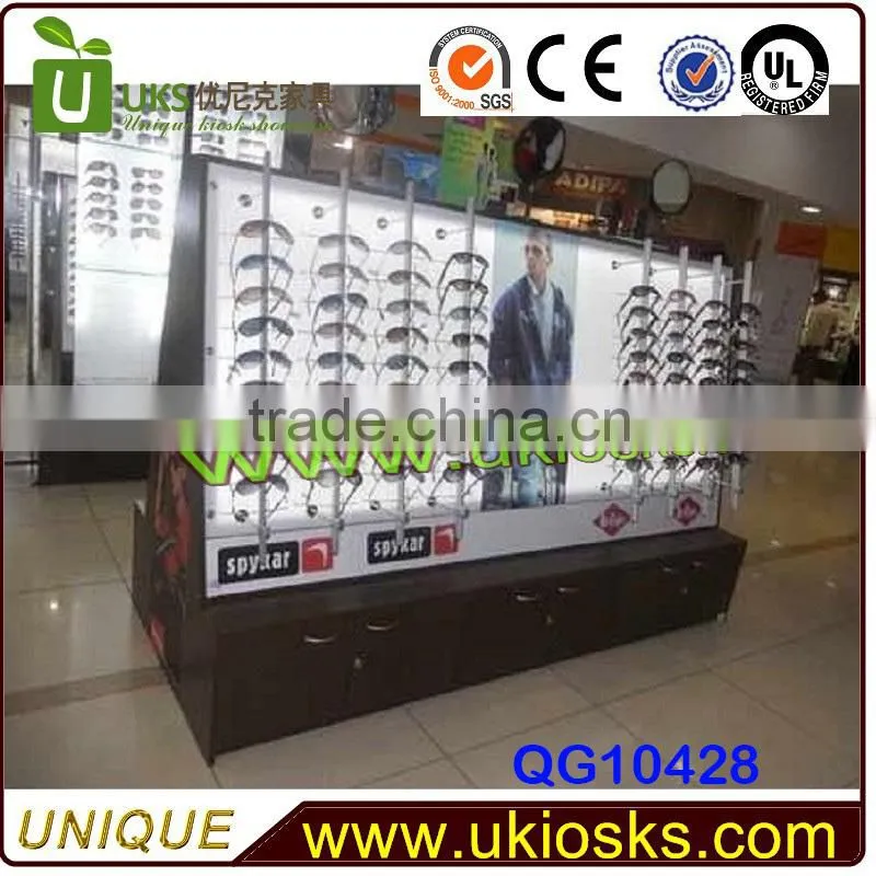 Unique design sungalsses retail kiosk with modern style