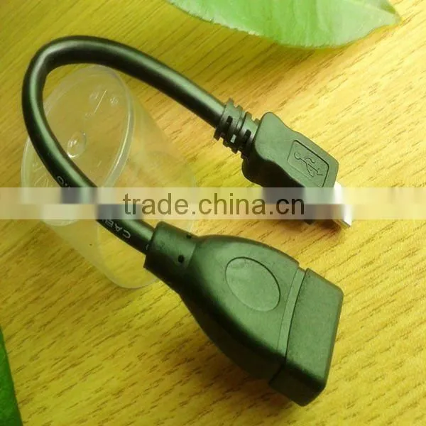USB 2.0 otg cable with Mini usb speaker jack cable with