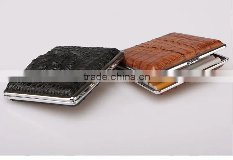 Crocodile Leather Cigarette Cases Wholesale Cigarette Cases diy Cigarette Case