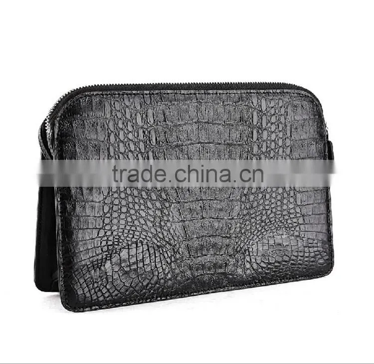 Zipper Clutch Wallet Custom Leather Bag Clutch Bag Genuine Crocodile Bag Men Luxury Wallet Clutch