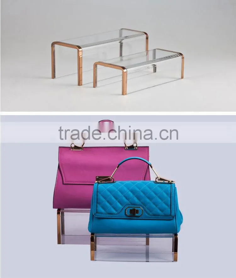 Quality Factory Supply Acrylic and Steel combined display stool, display props, shop advertising display