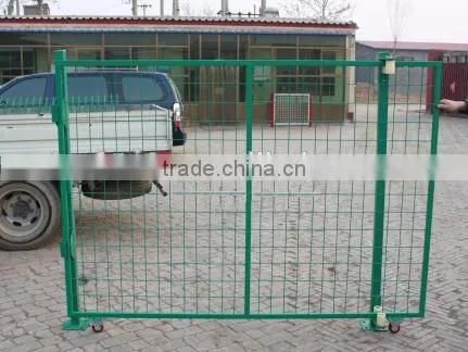 Wire mesh fence metal fence gate