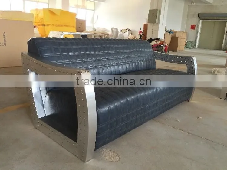 AVIATOR Aluminium 3 seater sofa