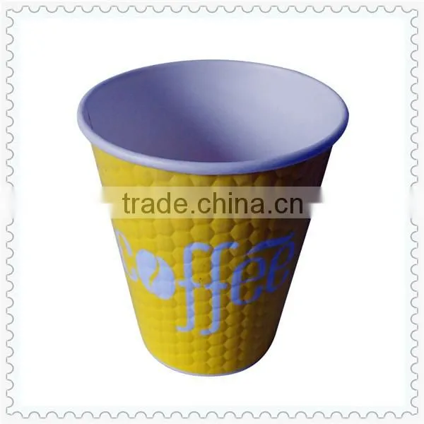 Printed disposable ripple wall paper cup for holiday wholesale