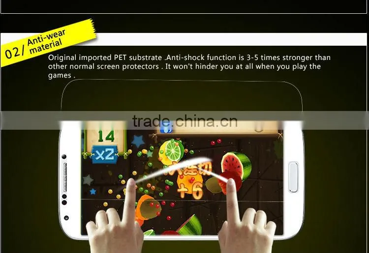Mobile phone screen protector plastic for Sony xperia Z1 screen protector
