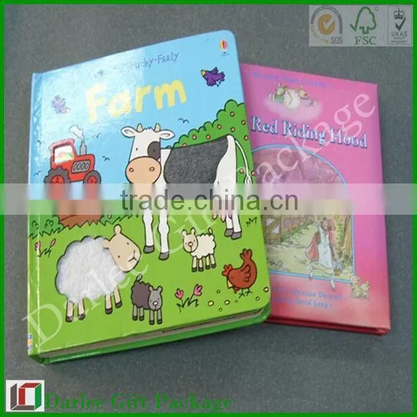 hardcover customized colorful children board book printing