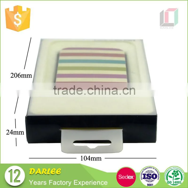 Shenzhen new design paper box packaging high quality phone case packaging with PVC window
