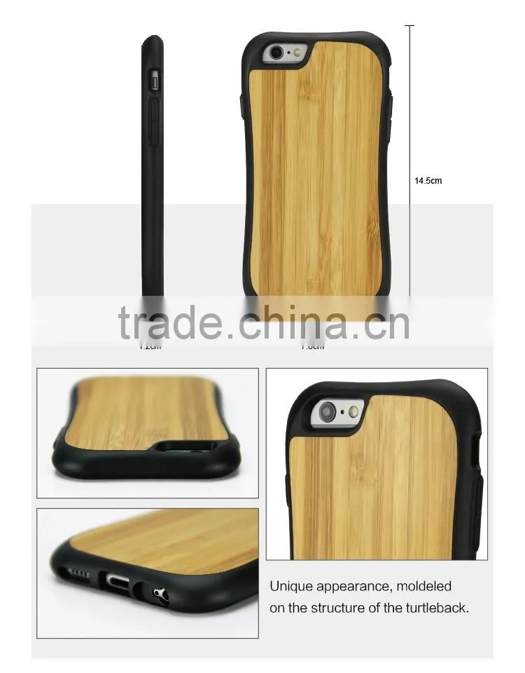 2016 Unique Design for Bamboo Case iPhone,Factory Price Mobile Accessories Laser Engraved Custom Wood OEM for iPhone 6s Case TPU