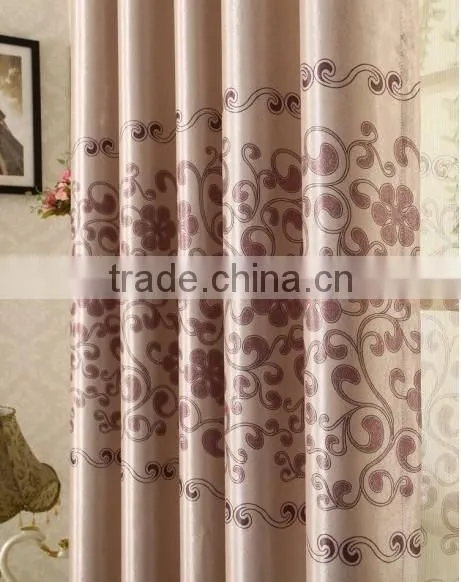 2015 hot sale printed designed No. 27 window curtains, made- up black out fabric in home or hotel