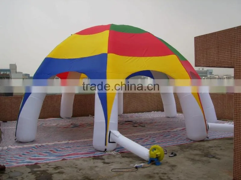 Large inflatable clear dome tent with led light