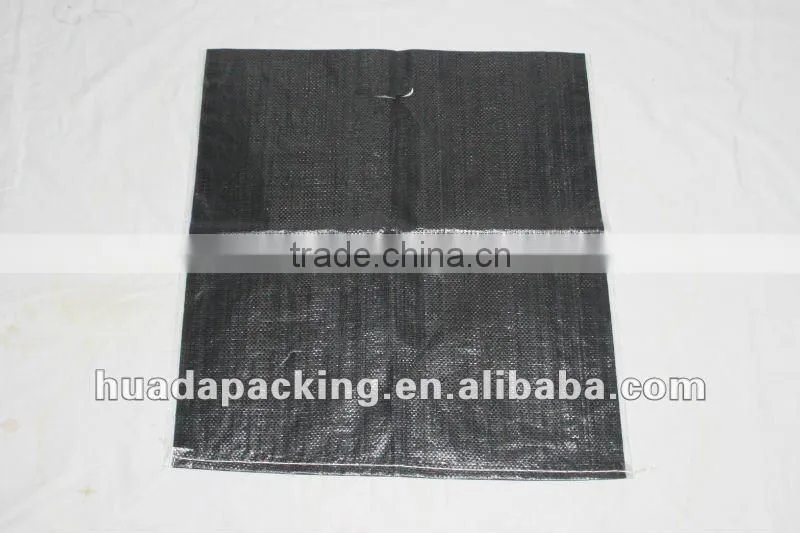 black colour PP Woven bags anti-ultraviolet bag