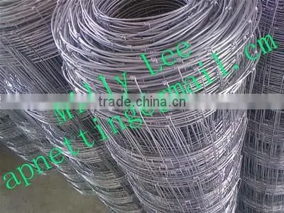 grassland field fence/ hot galvanzied hinge joint knotted animal field fencing factory