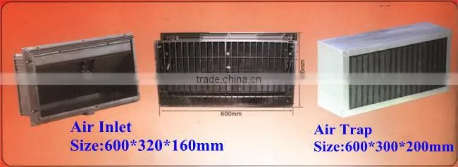 BC Air inlet for poultry shed