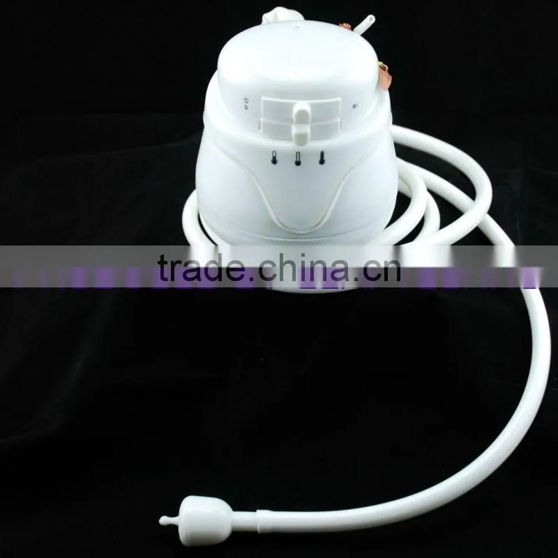 fast-moving electrical overhead shower head