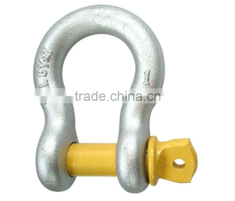 galvanized screw pin lifting shackle