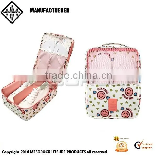 2016 New design waterproof nylon portable shoes storage travel bag