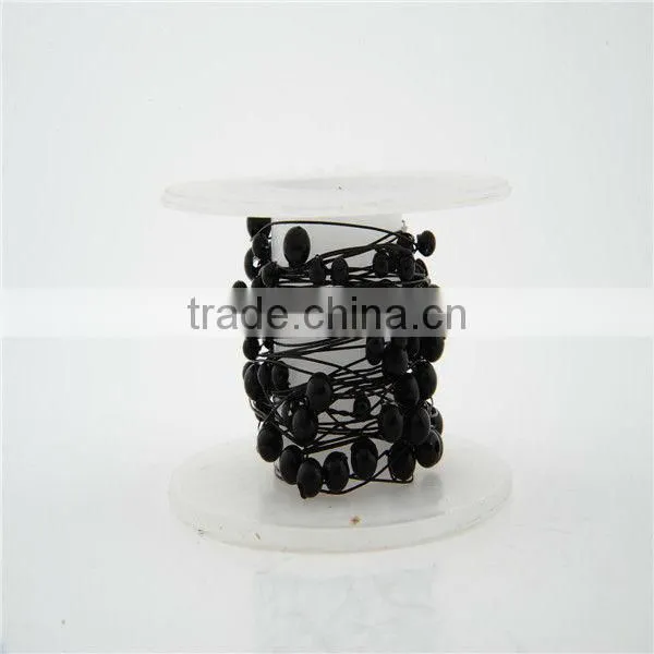 Craft Metal wire with pearls,craft pearl on reel wire