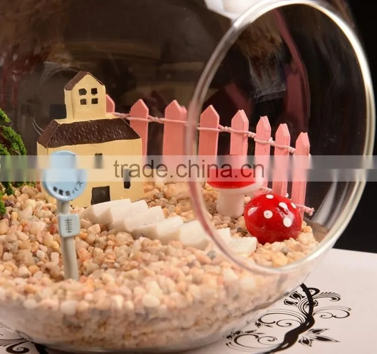 hanging glass ball candle holder, mini flowerpot