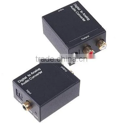 Digital to Analog Audio Converter Optical Coaxial RCA Toslink Digital Audio to L/R Analog Audio converter adapter