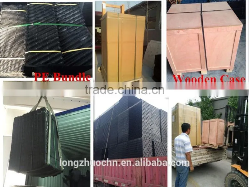 Black cooling tower packing, 920mm*anycooling tower plastic sheet