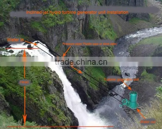 0.5kw good quality high efficiency mini water turbine generator