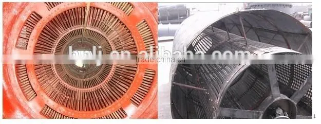 Alluvial gold ore trommel screening machine