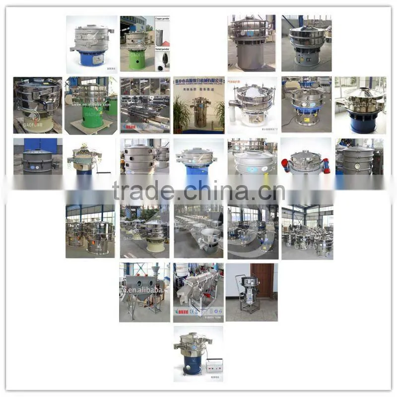 Rotary vibratory shaker for China clay powder