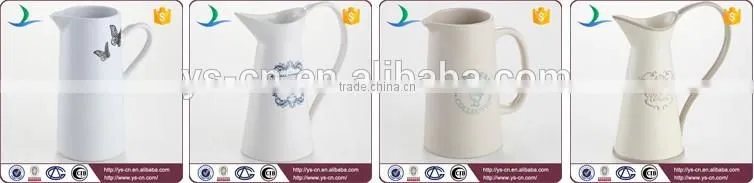 Ceramic material milk jug for house