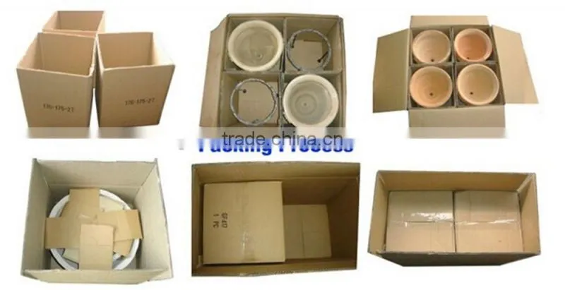 Customized Fiber stone garden flower planter pot with rust metal effect