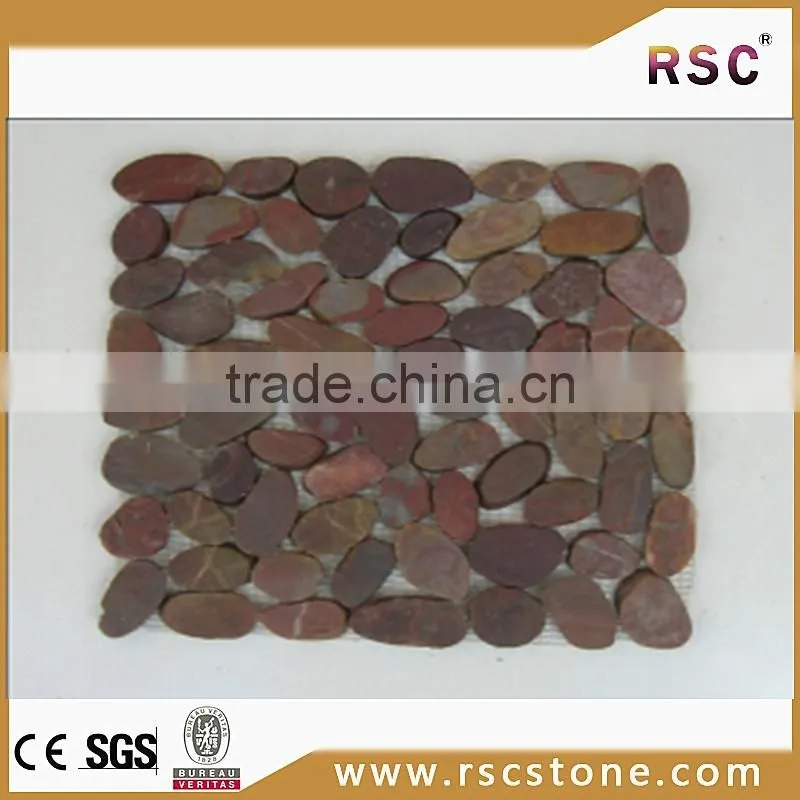 Red pebble stone placemats