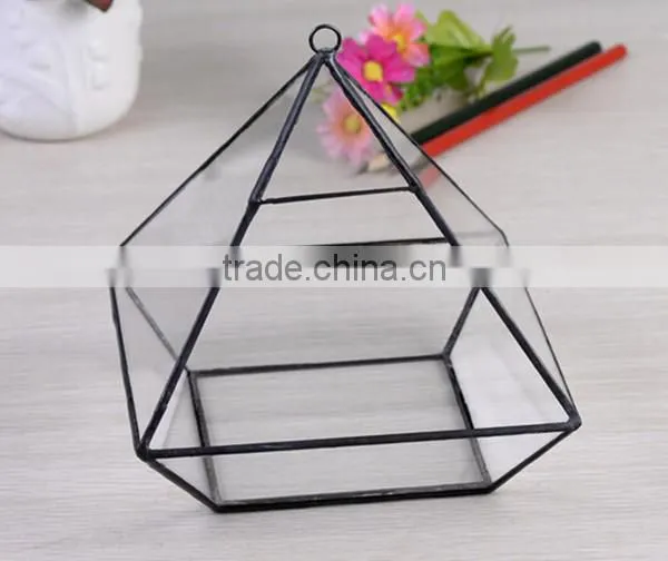 Micro landscape terrarium ornament hanging crystal glass flower vase