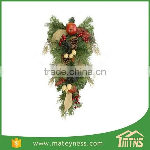 Artificial Outdoor Christmas Swag Lights Decoration