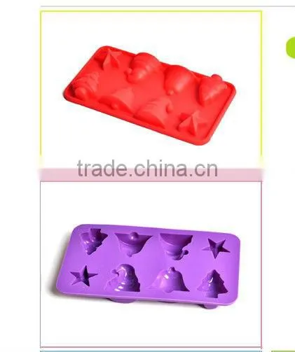 Silicone 4 short glass ice cube