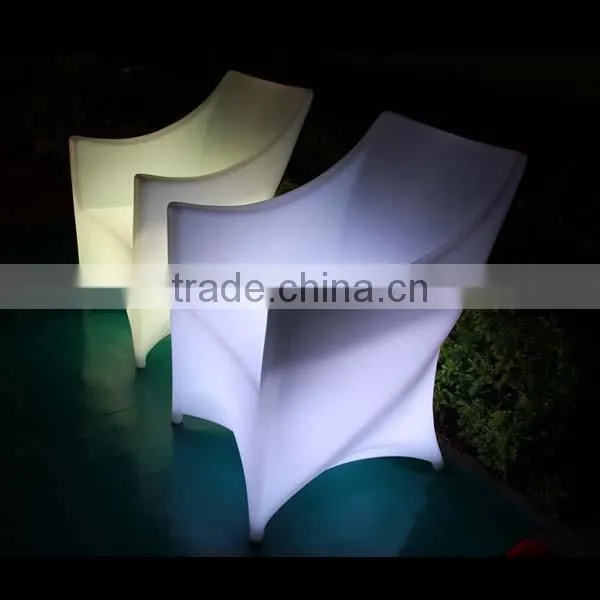 factory direct sale RGB plastic chairs with Remote Control for the wedding