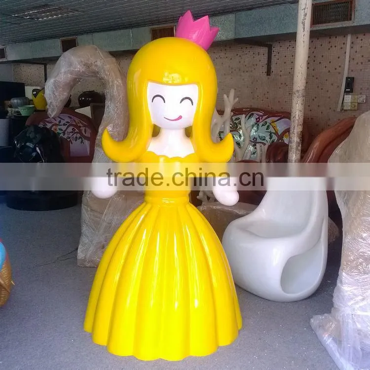 FRP cartoon girl figurine