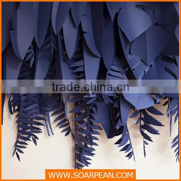 kindergarten wall decoration paper wholesale artificial leaves
