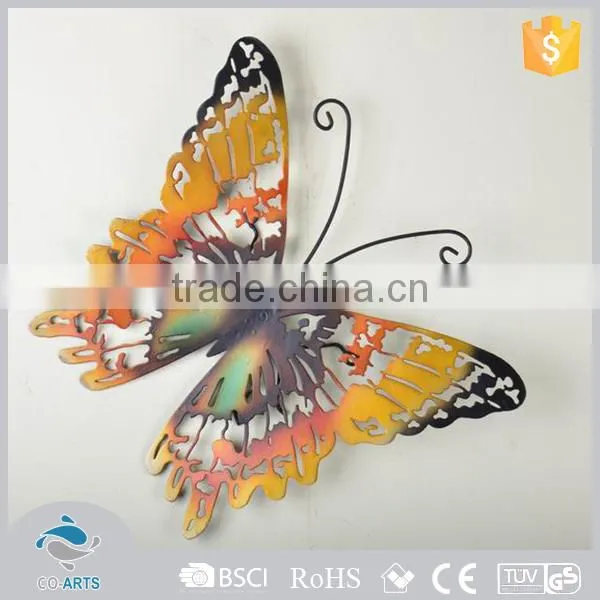 Fantastic garden ornament beautiful iron butterfly wall decor