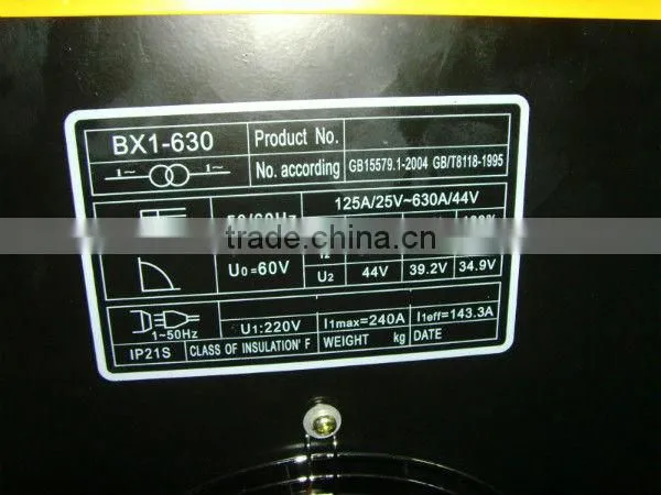 AC arc welder BX1 series welding machine(BX1-630)