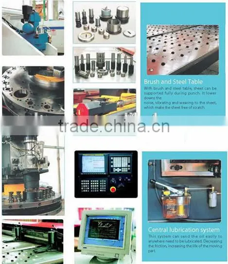 high effective hydraulic cnc turret punch press