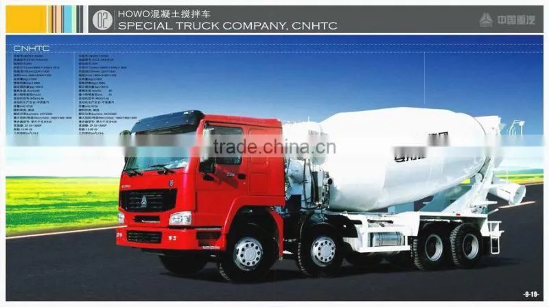 Brand new SINOTRUK HOWO concrete mixer truck 8x4 for sale