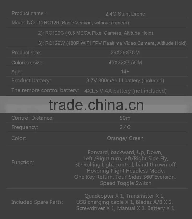 2.4G Stunt Drone