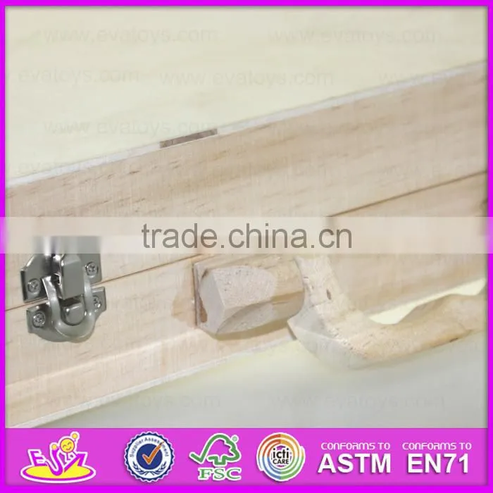 2015 Stock interesting kid wooden tool box toy,Funny play wooden toy tool box toy,Best sale wooden Workbench Tool Toy W03D021-A1