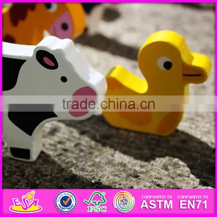 Hot sale children mini wooden toy barn kits W06A156-S