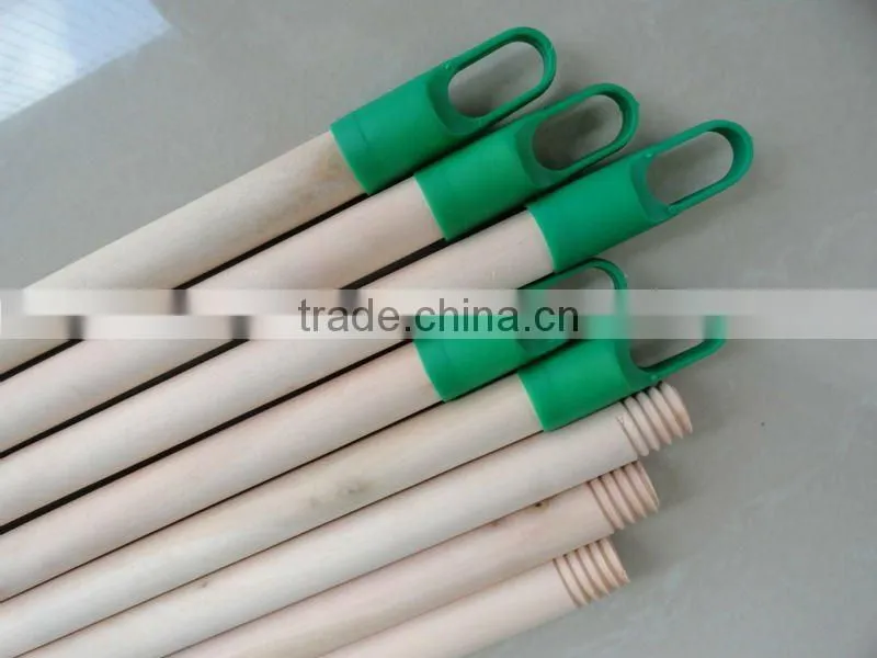 Black cap natural round wooden poles
