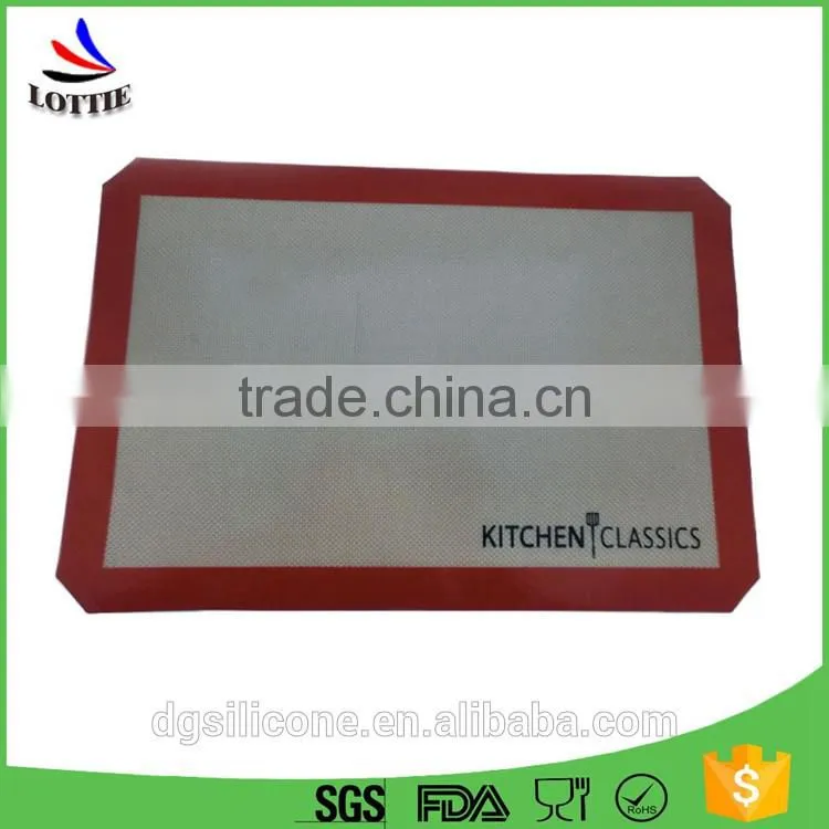 Low price food grade bbq grill mat silicone mats heat resistant silicone baking mat